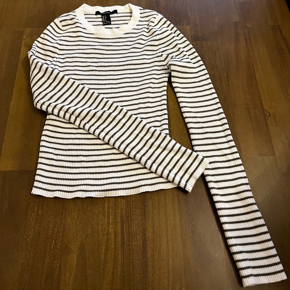 White and Black Sweater